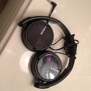 Black Sony Headphones